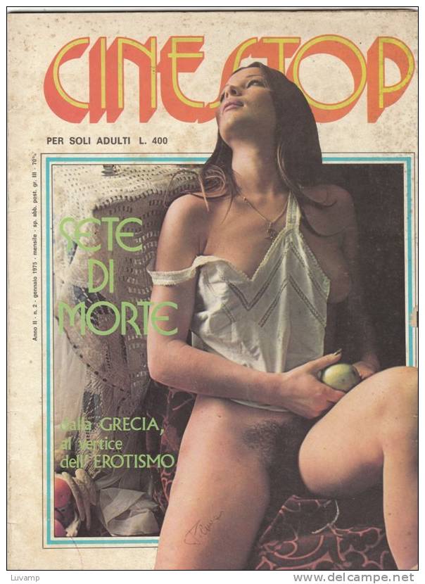 CINESTOP magazine side cover Issue 2  Ultima serie January 1975