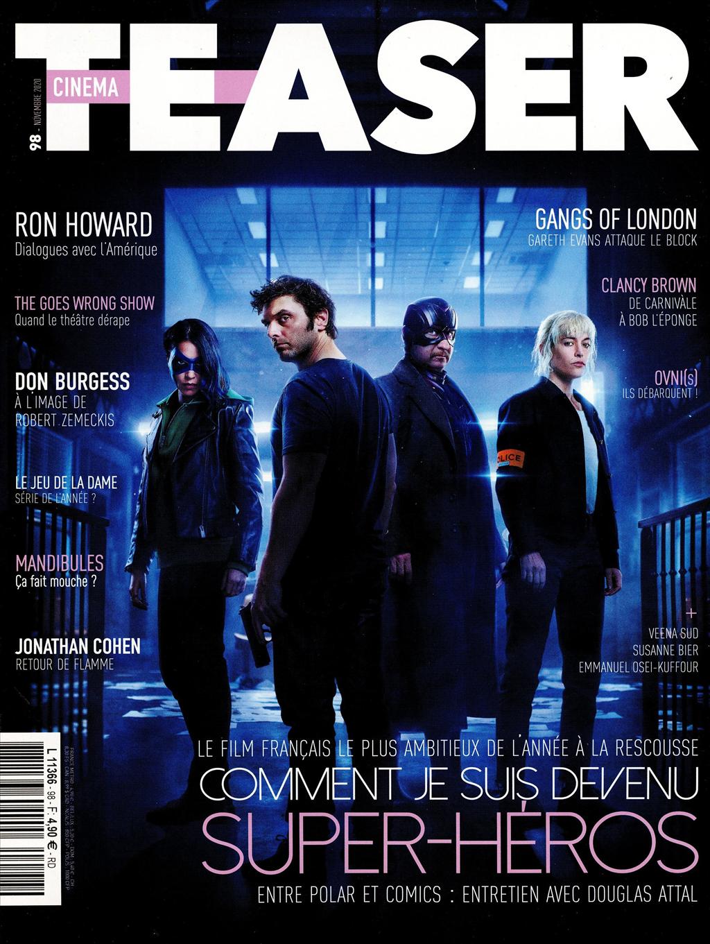 CINEMA TEASER magazine cover Issue 98  November 2020