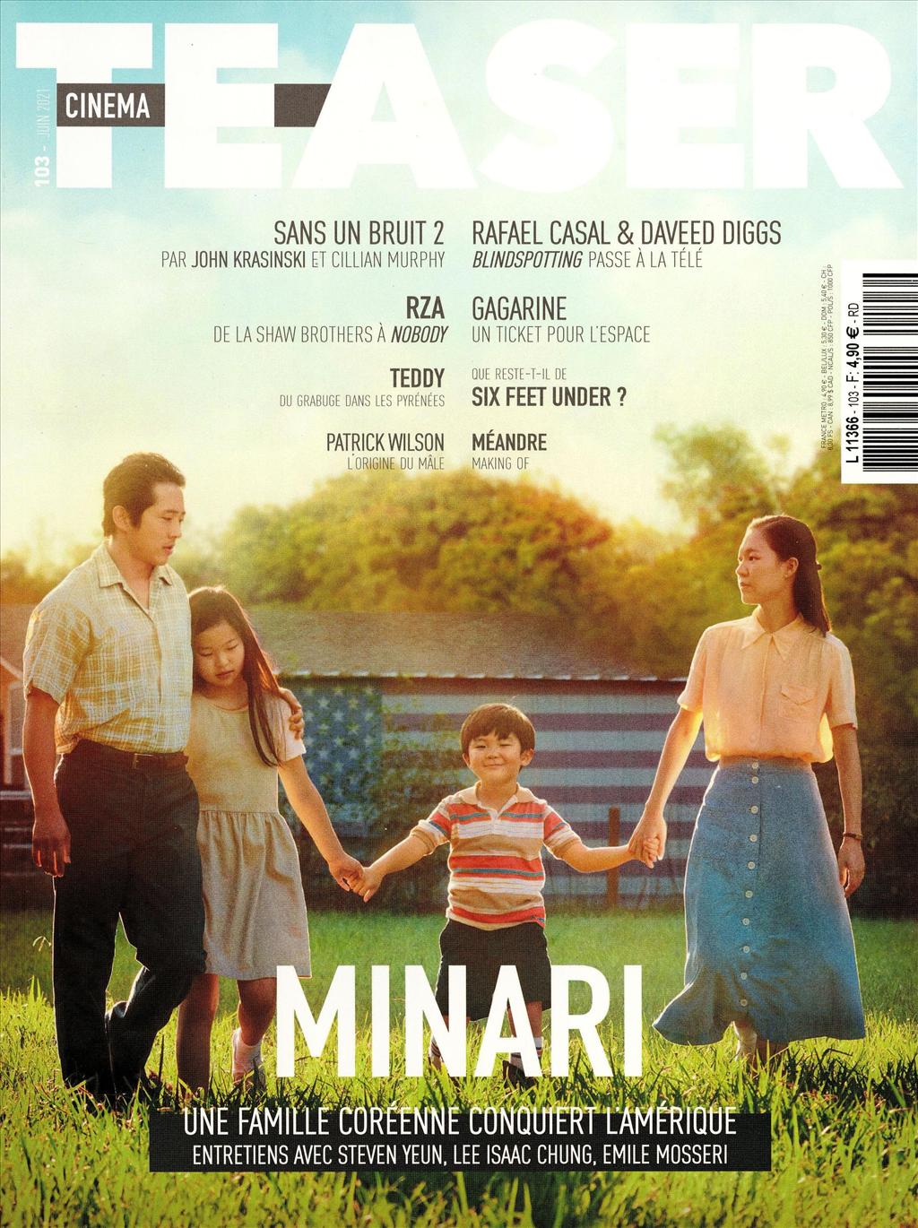 CINEMA TEASER magazine side cover Issue 103  June 2021