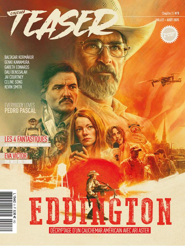 CINEMA TEASER magazine side cover  Vol 2 No  8  July/August 2025
