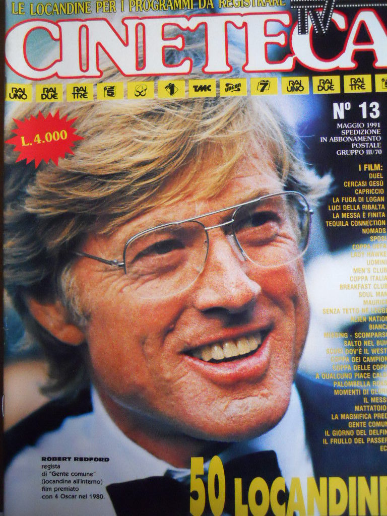 CINETECA TV magazine cover Issue 13 May 1991