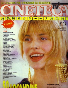 CINETECA TV magazine cover Issue 16 September 1991