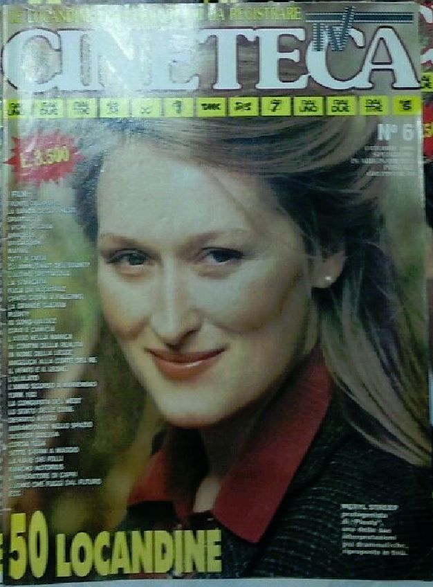 CINETECA TV magazine side cover Issue 6 October 1990