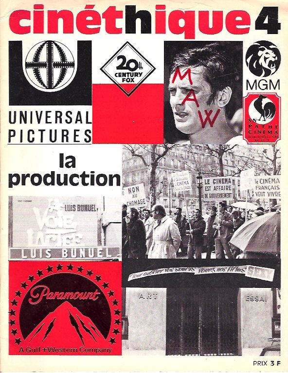 CINETHIQUE magazine cover Issue 4 June 1969