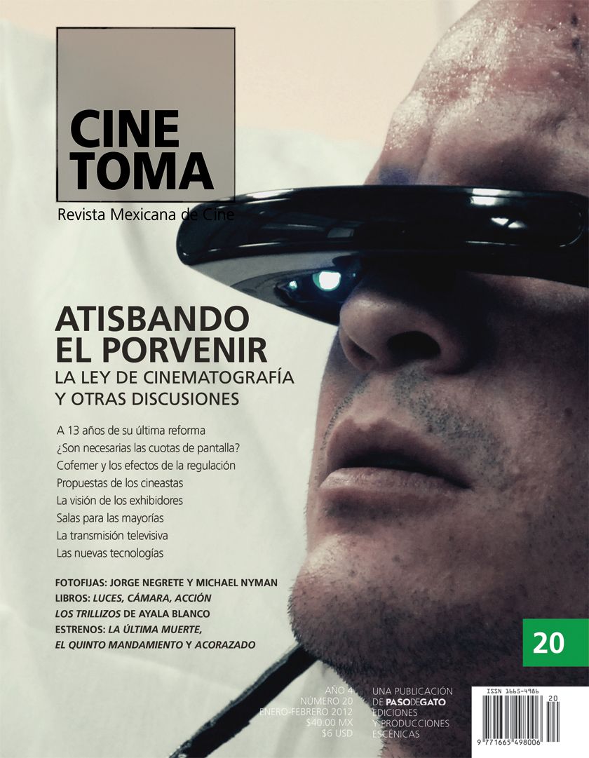 CINE TOMA magazine cover Issue 20 January/February 2012
