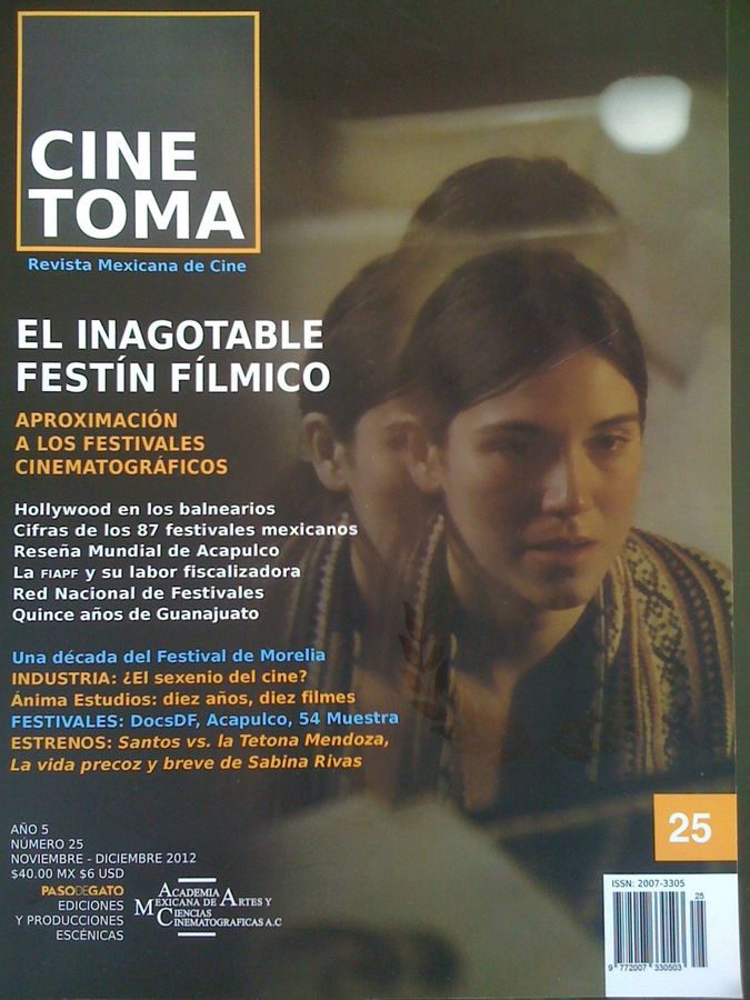 CINE TOMA magazine cover Issue 25 November/December 2012