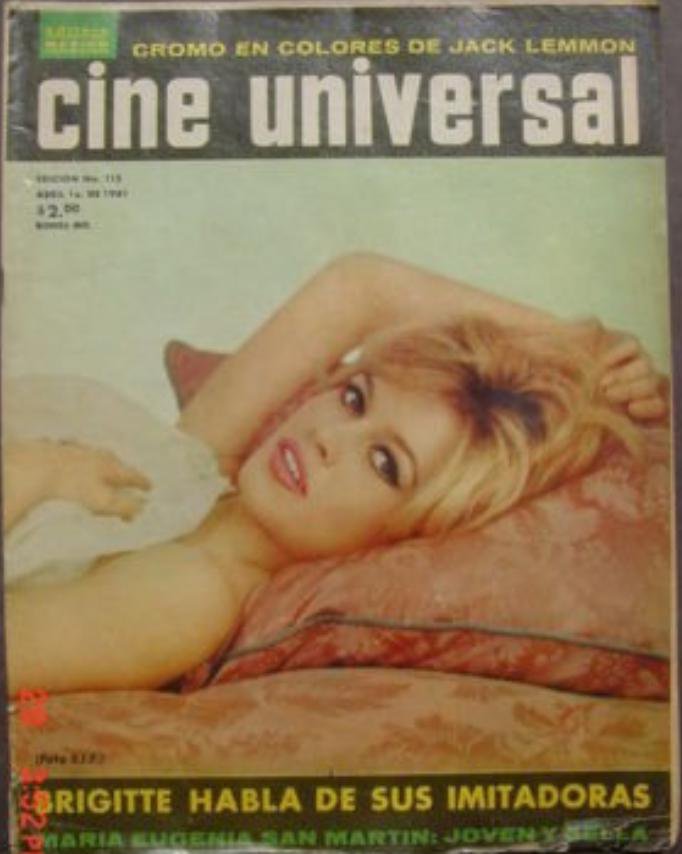 CINE UNIVERSAL magazine cover Issue 113 April 1961