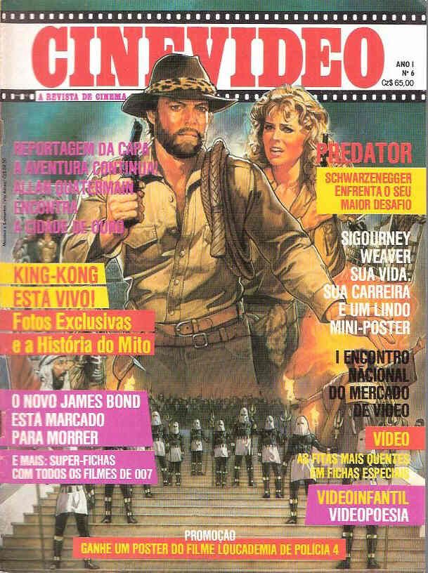 CINEVIDEO magazine cover Issue 6  1987