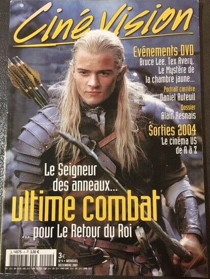 CINE VISION (France) magazine side cover Issue 4  December 2003