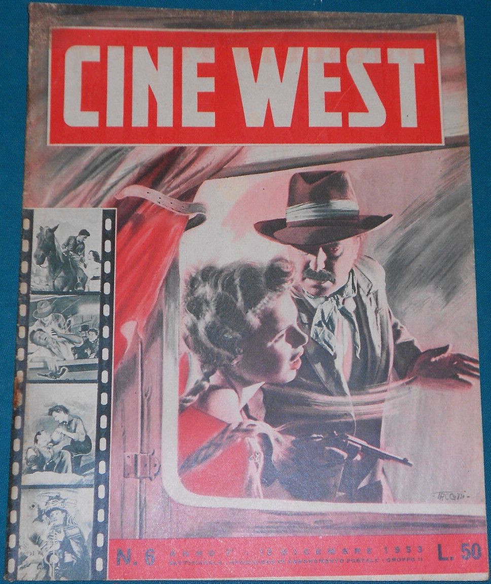 CINE WEST magazine side cover Issue 6  Series 1 12 December 1953