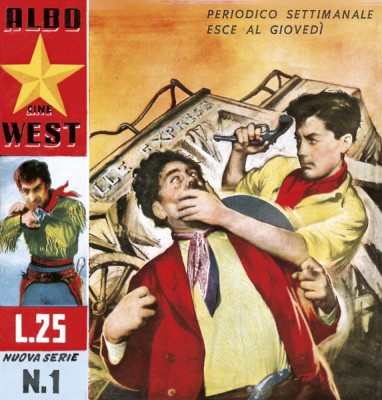 CINE WEST magazine side cover Issue 1  Series 2 24 December 1953