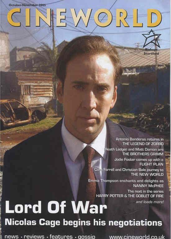 CINEWORLD magazine cover October/November 2005