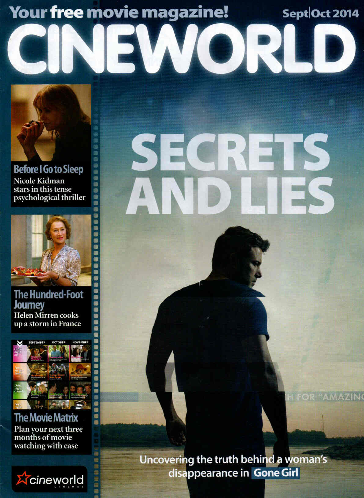 CINEWORLD magazine cover September/October 2014