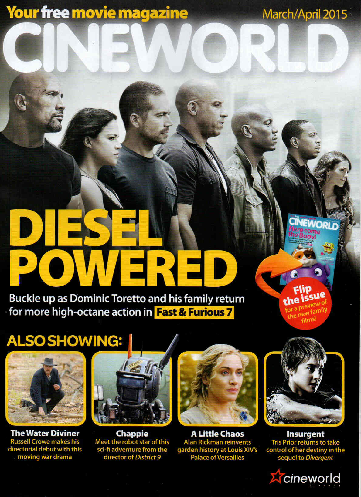 CINEWORLD magazine cover March/April 2015