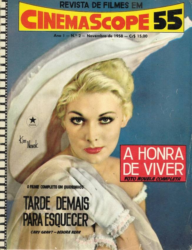 CINEMASCOPE 55 magazine cover Issue 2 November 1958
