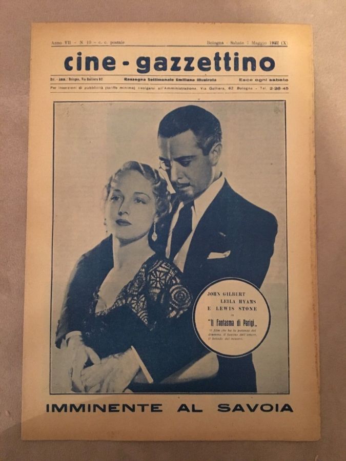 CINE-GAZZETTINO magazine cover 7 May 1932