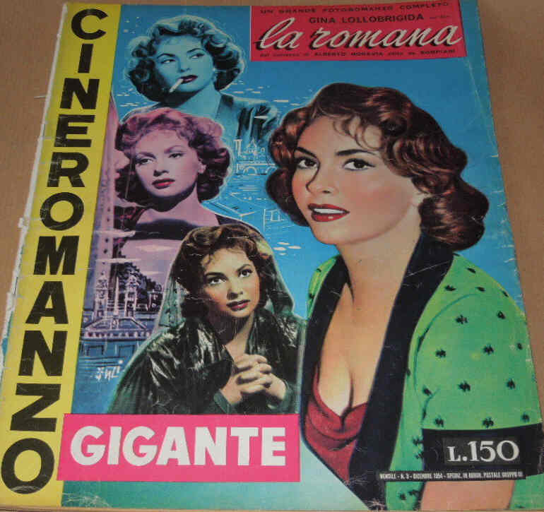 CINEROMANZO GIGANTE magazine cover Issue 3 December 1954