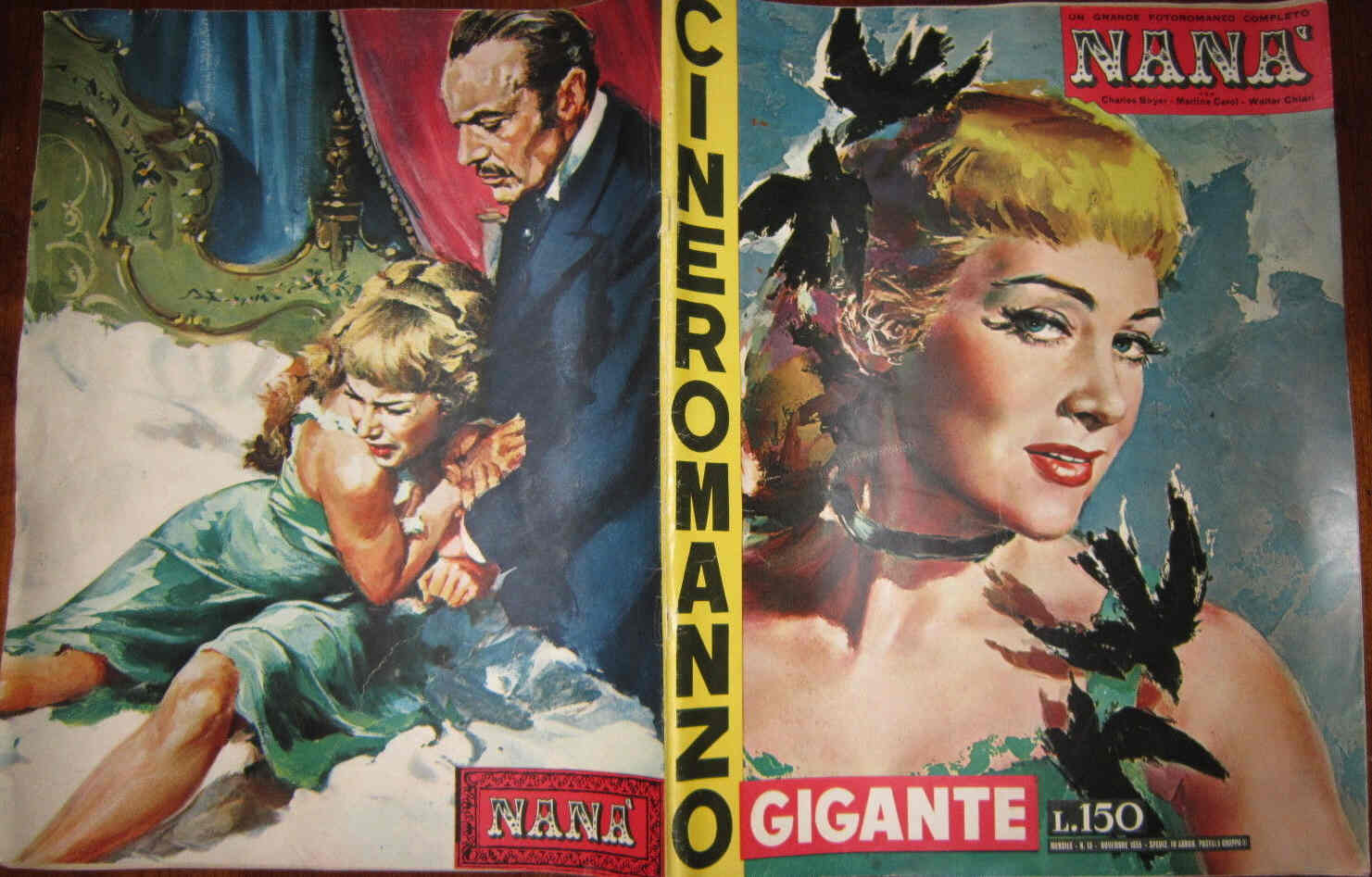 CINEROMANZO GIGANTE magazine cover Issue 13 November 1955