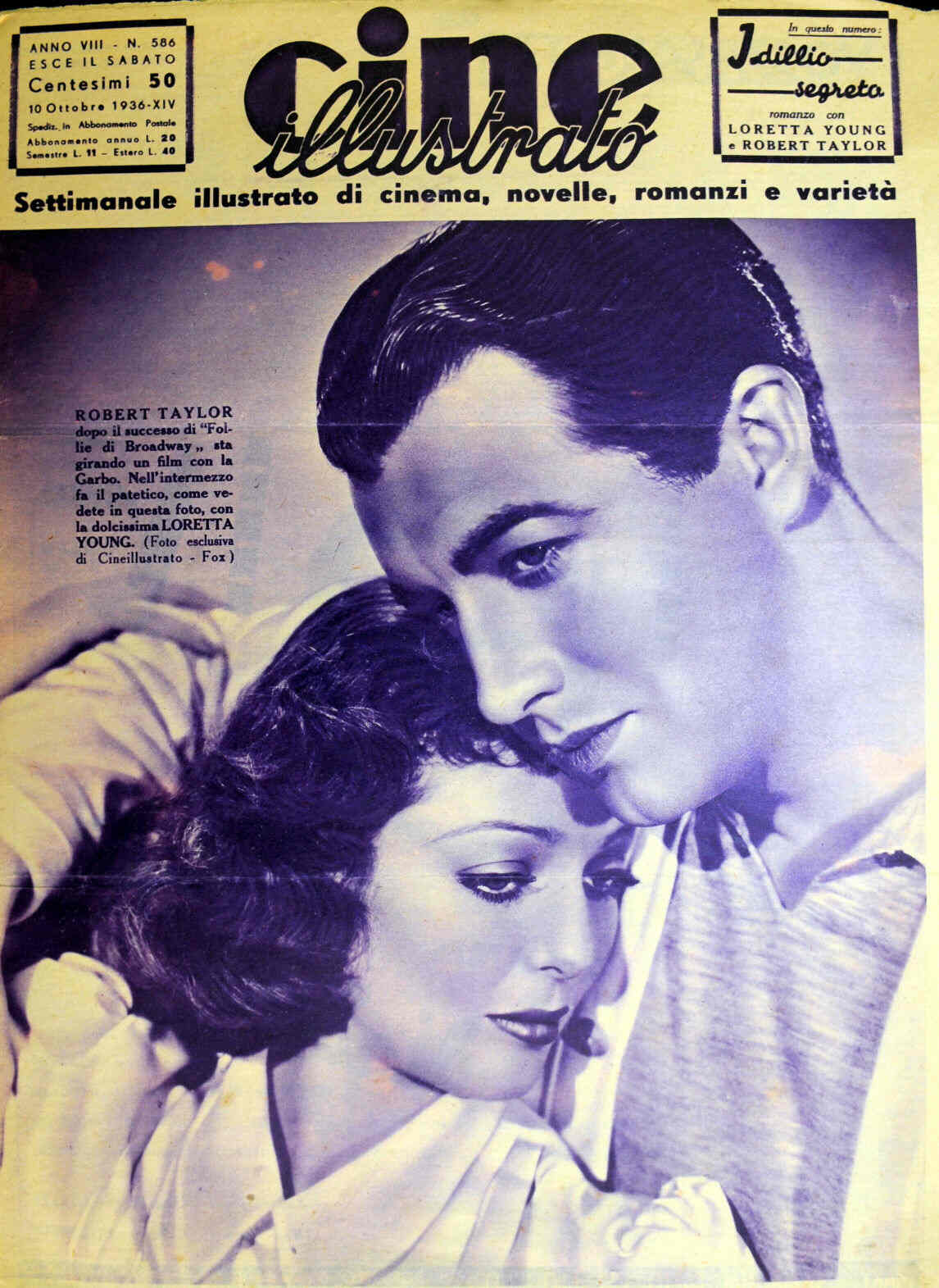 Loretta Young magazine cover