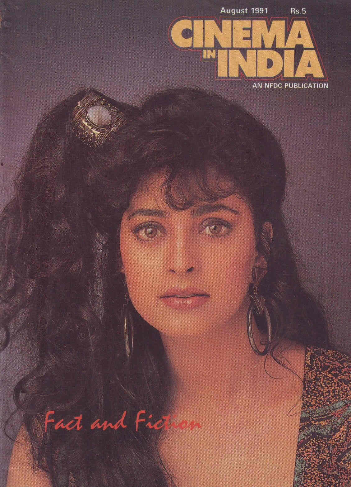 CINEMA IN INDIA magazine cover August 1991