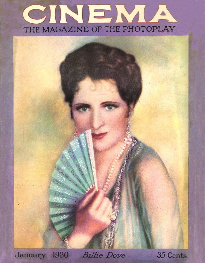 CINEMA 1930 magazine side cover  January 1930