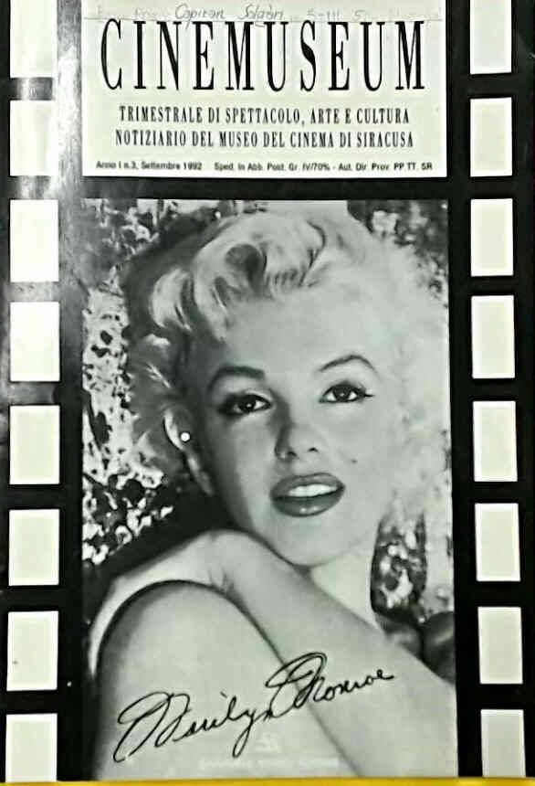 CINEMUSEUM magazine side cover Issue 3  September 1992