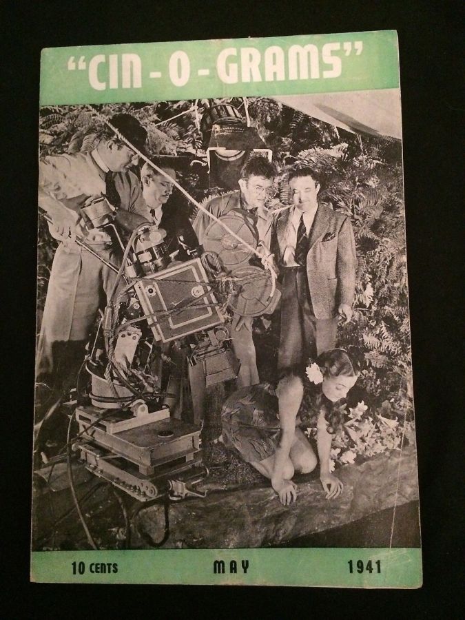 CIN-O-GRAMS magazine side cover  May 1941