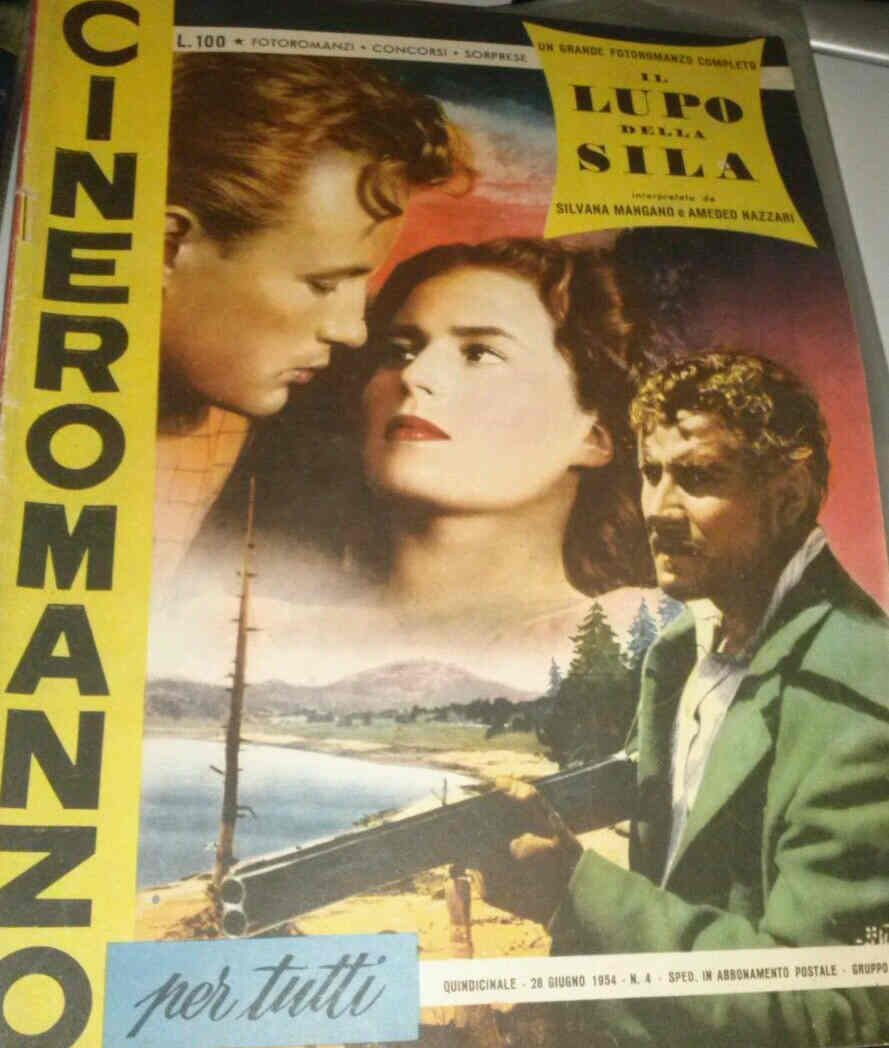 CINEROMANZO PER TUTTI magazine cover Issue 4 28 June 1954