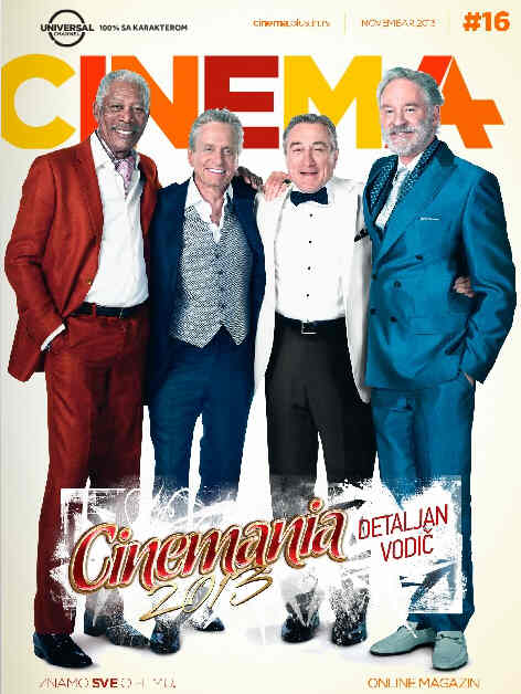 CINEMA PLUS (Serbia) magazine side cover Issue 16 November 2013
