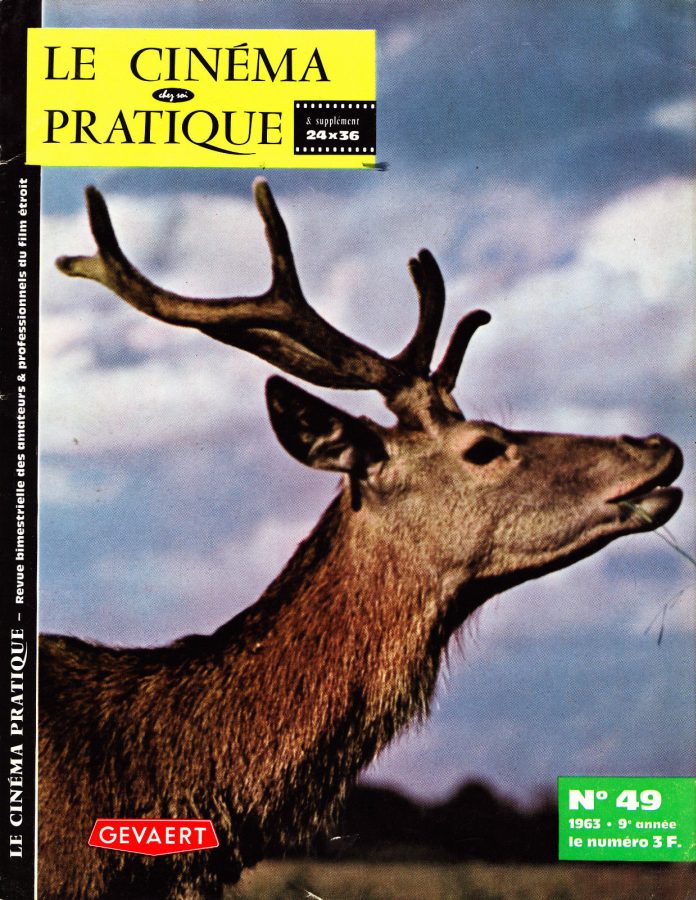 CINEMA CHEZ SOI | LE magazine side cover Issue 49  1963