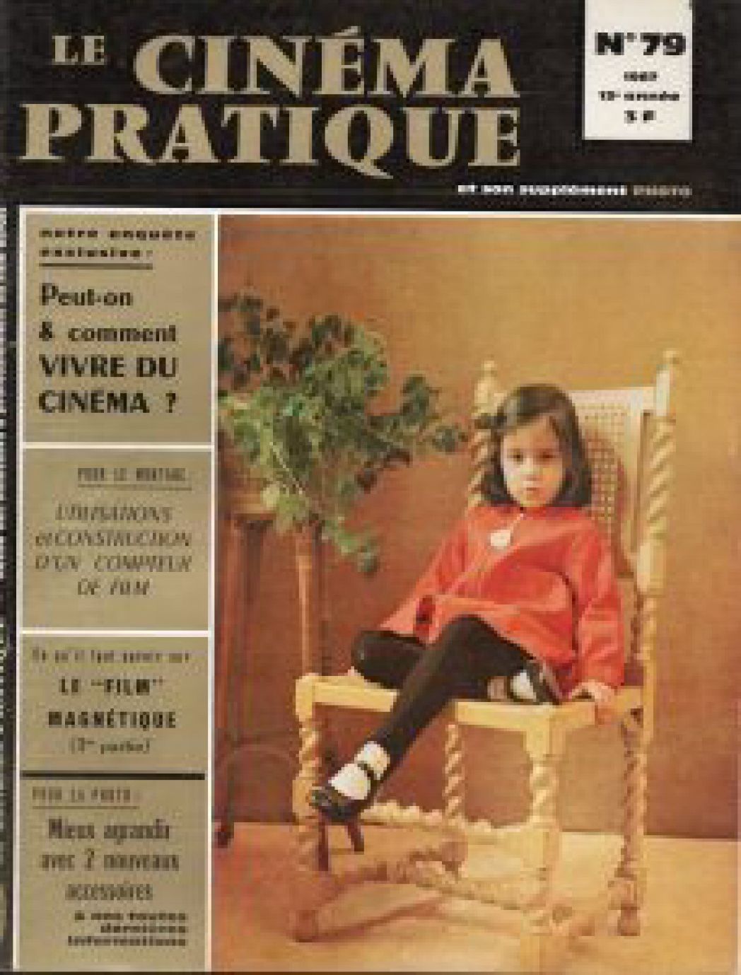CINEMA PRATIQUE magazine cover Issue 79   1967