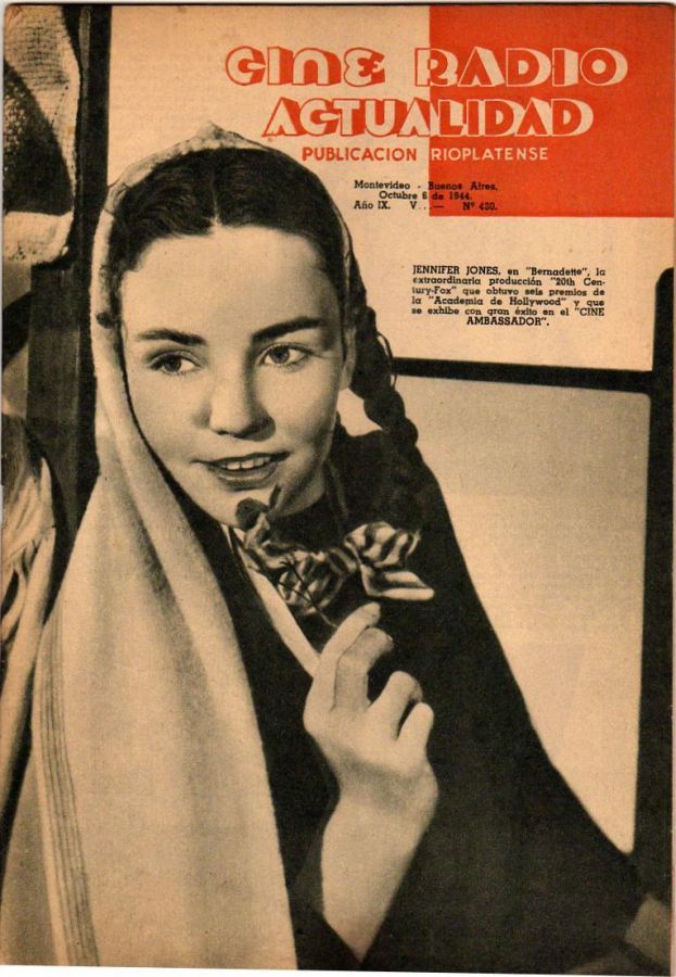 CINE RADIO ACTUALIDAD magazine side cover Issue 430 6 October 1944