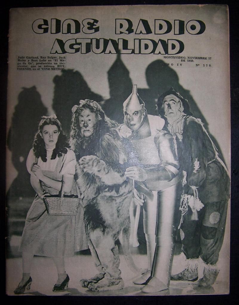 CINE RADIO ACTUALIDAD magazine side cover Issue 179 17 November 1939