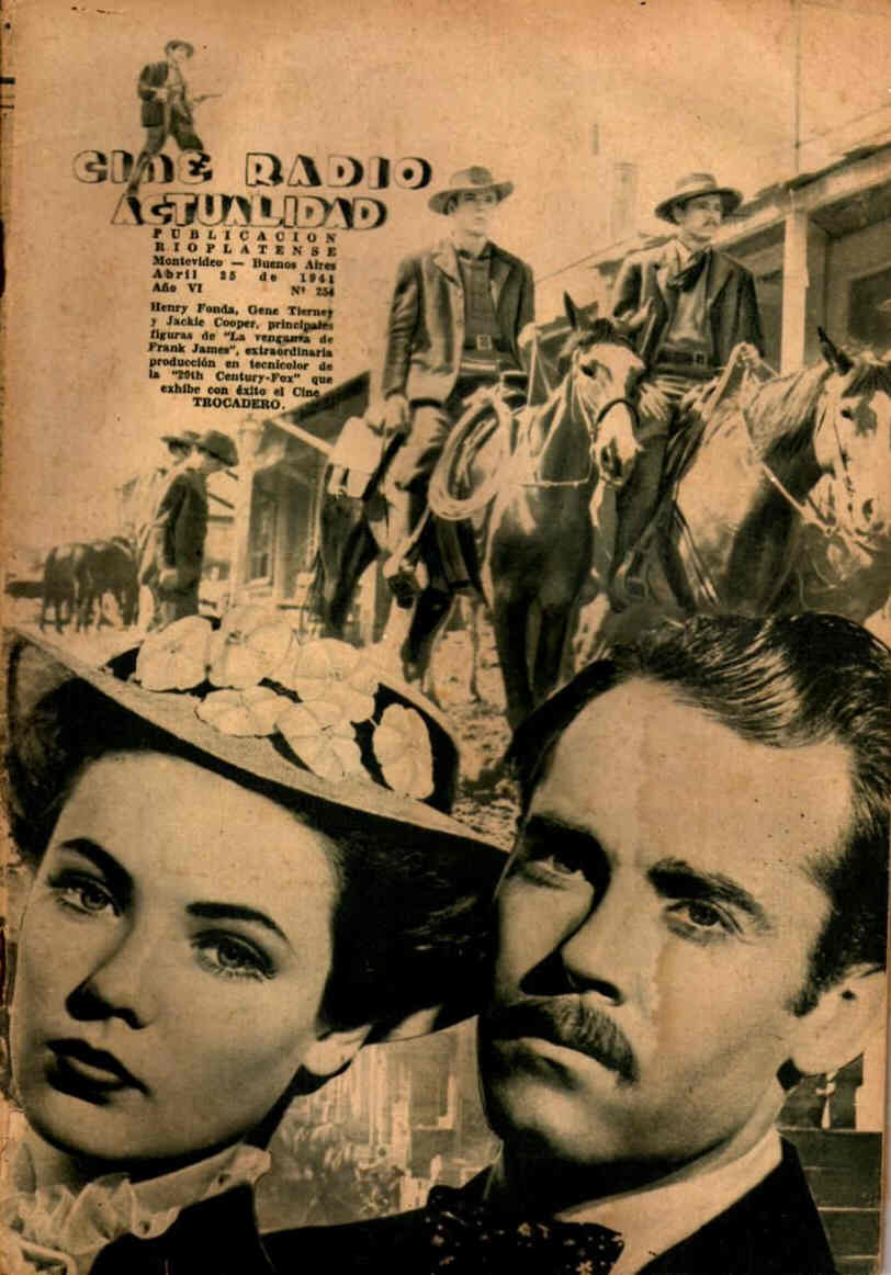 CINE RADIO ACTUALIDAD magazine side cover Issue 254 25 April 1941