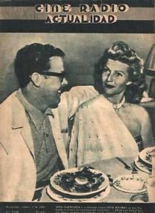 CINE RADIO ACTUALIDAD magazine side cover January 1953