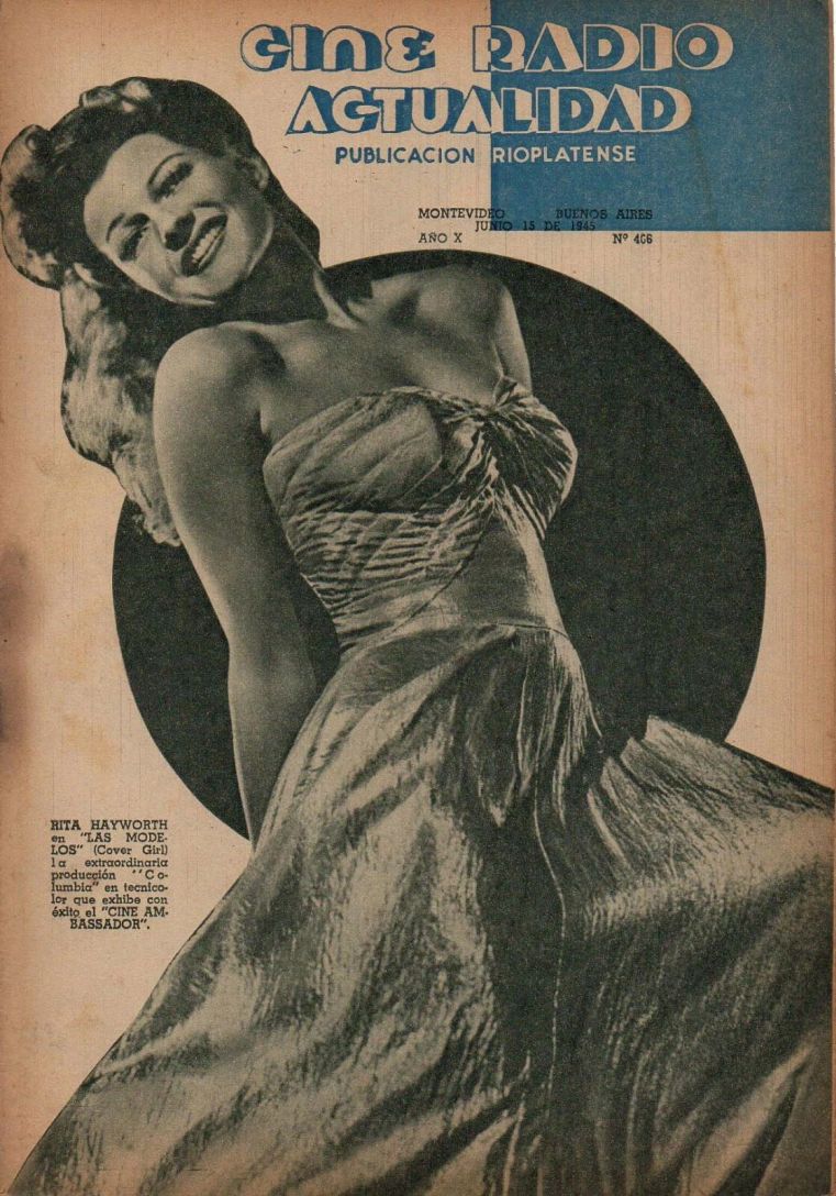 CINE RADIO ACTUALIDAD magazine side cover Issue 466 15 June 1945