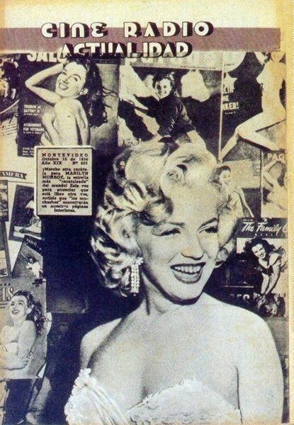 CINE RADIO ACTUALIDAD magazine side cover 15 October 1954