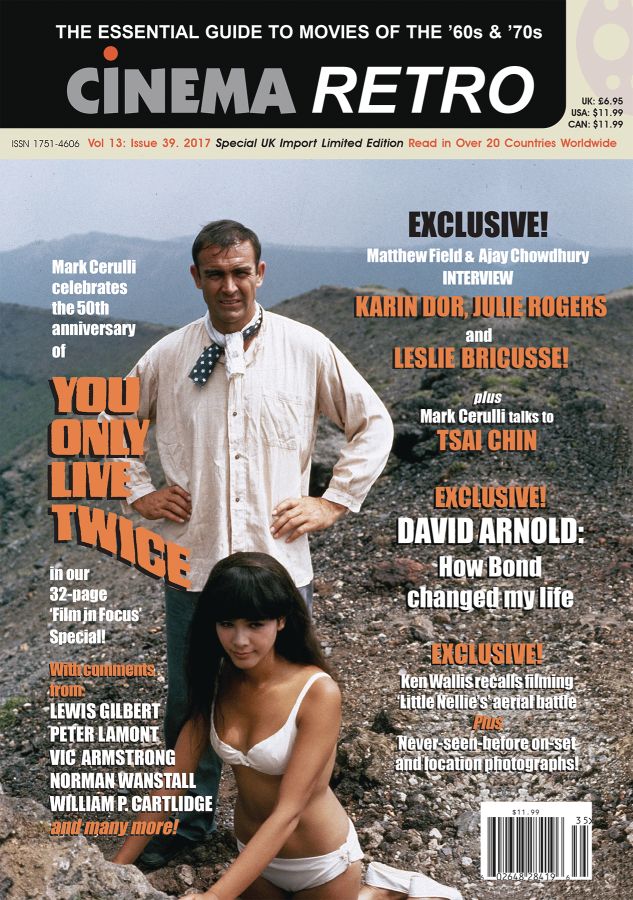 CINEMA RETRO magazine side cover Issue 39 July 2017