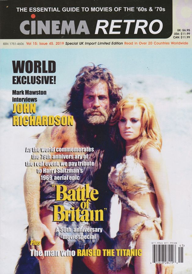 CINEMA RETRO magazine side cover Issue 45  September 2019