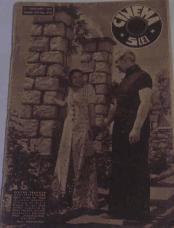 CINEMA (Romania) magazine side cover 11 February 1939