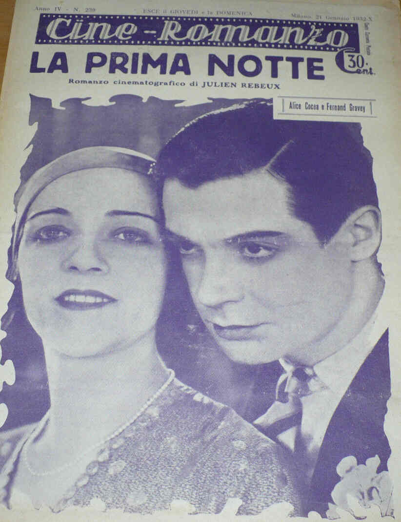 CINE ROMANZO magazine side cover Issue 239 21 January 1932