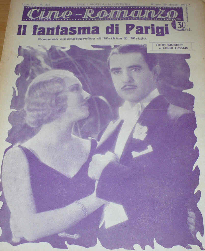 CINE ROMANZO magazine side cover Issue 276 29 May 1932