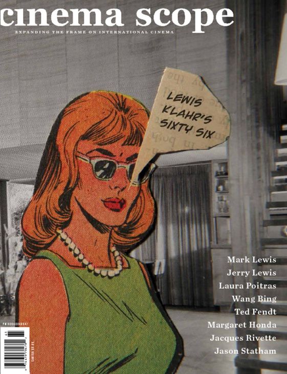 CINEMA SCOPE magazine cover Issue 66  2016