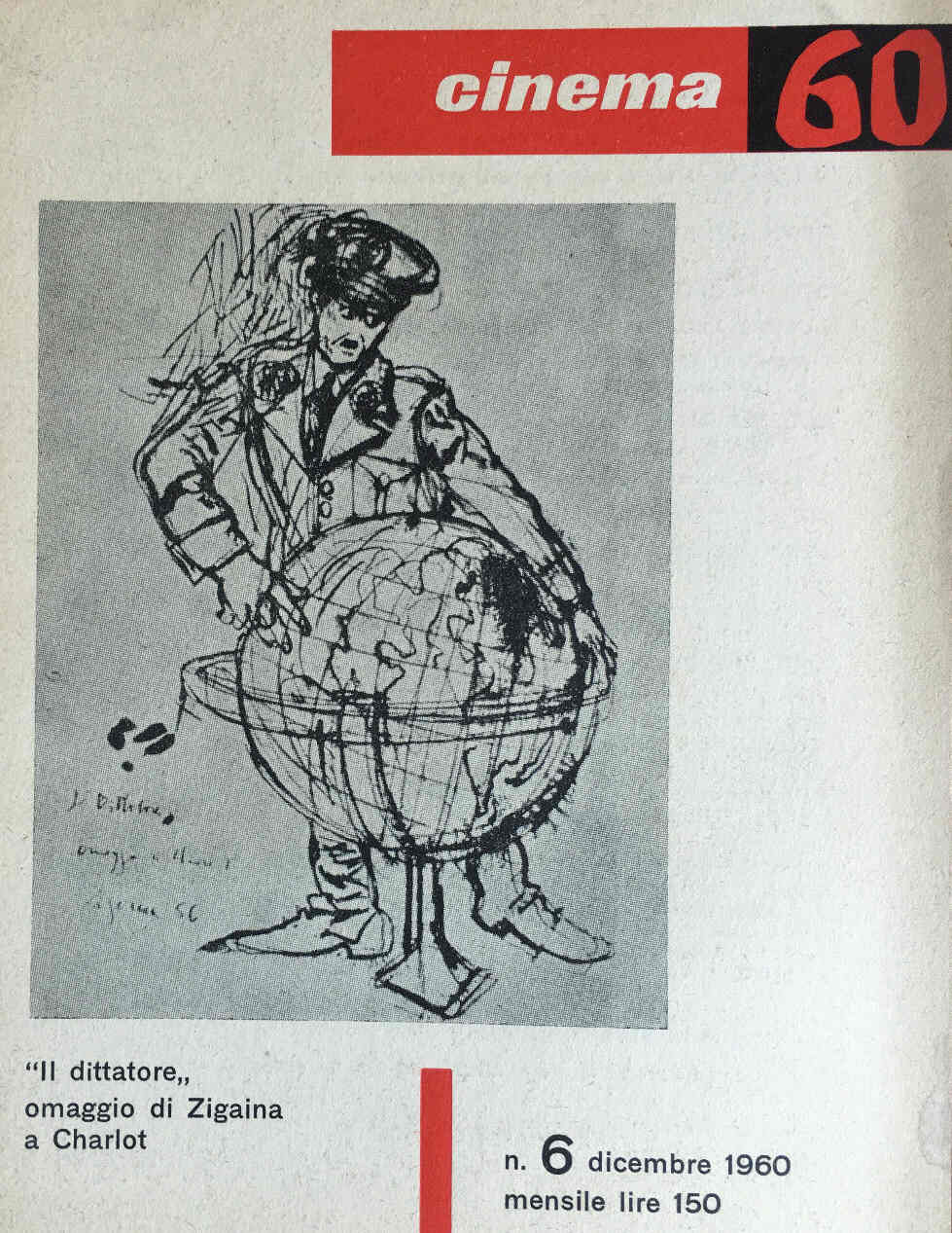 CINEMASESSANTA magazine cover Issue 6 December 1960