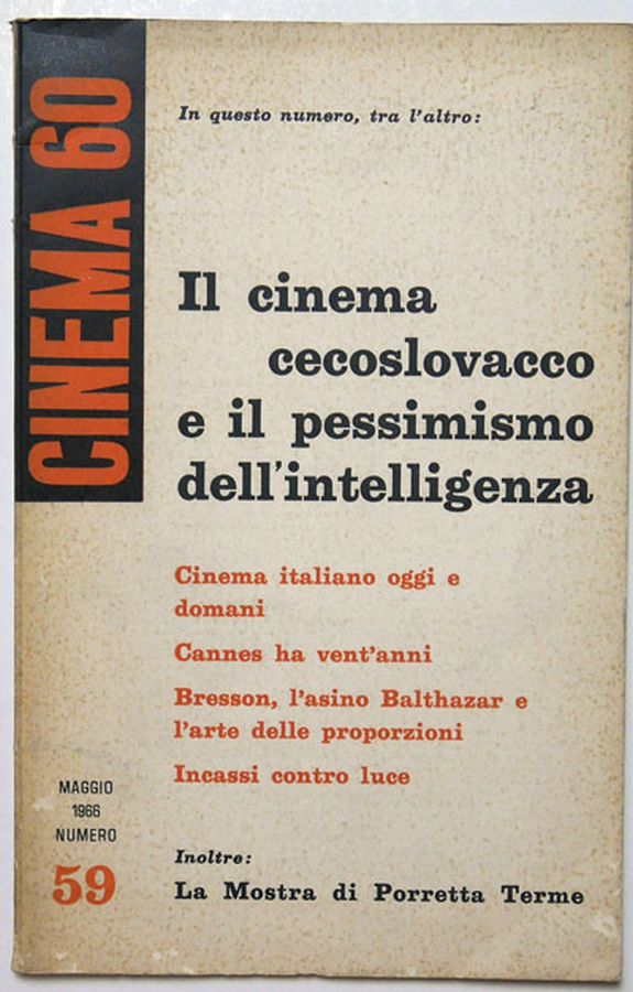 CINEMASESSANTA magazine side cover Issue 59  May 1966