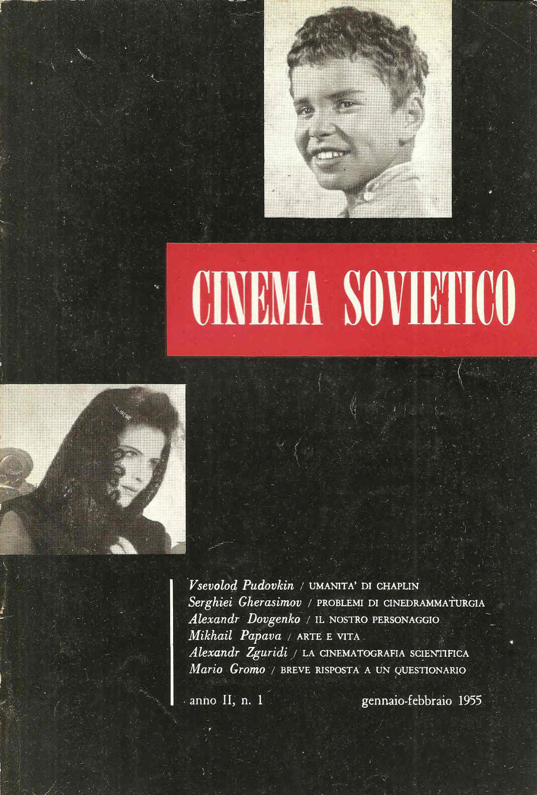 CINEMA SOVIETICO magazine cover January/February 1955
