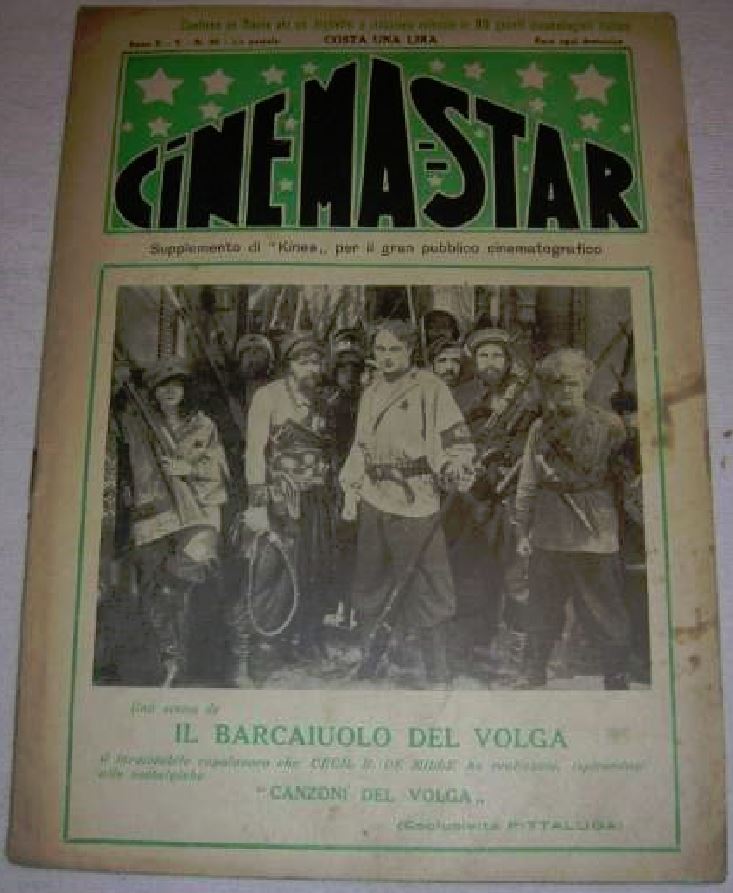 CINEMA-STAR magazine side cover Issue 6  1927