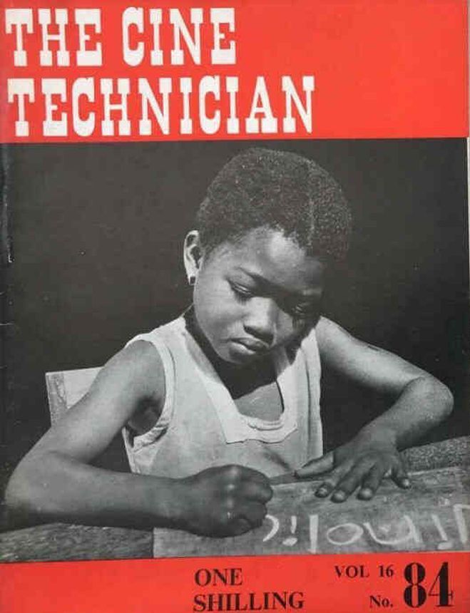 CINE TECHNICIAN magazine cover Issue 84   1950