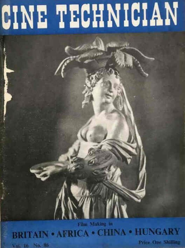 CINE TECHNICIAN magazine cover Issue 86   1950