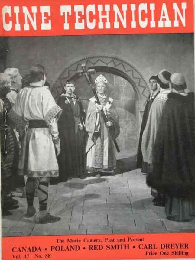 CINE TECHNICIAN magazine cover Issue 88   1951